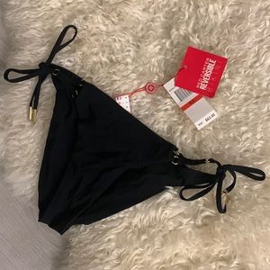 Red Carter Black Bikini Bottoms